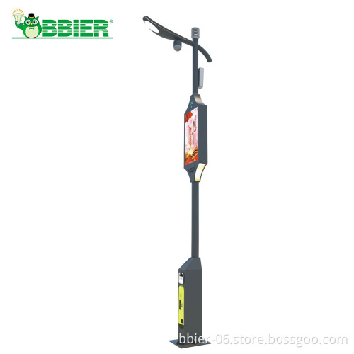 Smart City Solutions: Hot Dip Galvanized WiFi Smart Circuit Breaker Lamp Poles - 30 Amp Garden Pole